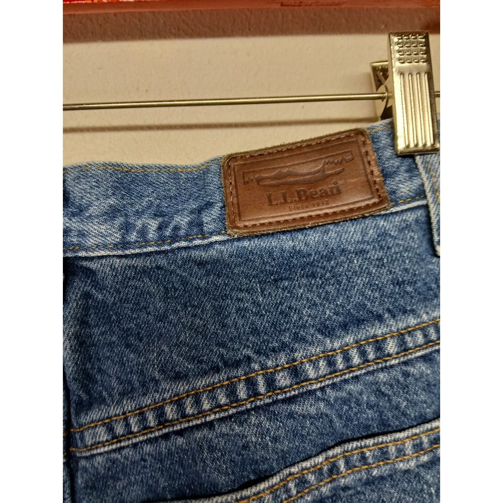 Vintage‎ LL bean fleece lined straight leg jeans womens Size 26